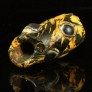 Ancient mosaic bead with yellow & black glass canes 382MSAd